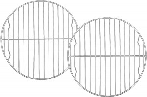 Round Cooling Rack Set of 2, 9 Inch Round Rack Baking Steaming Roasting Rack Set Stainless Steel