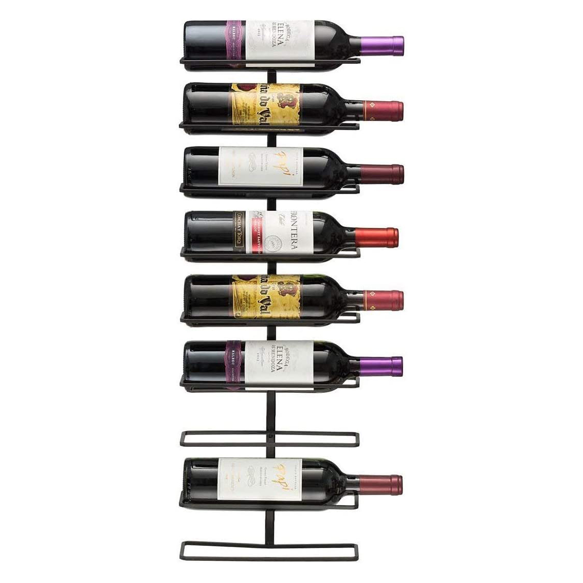 Wall Mount Wine Holder Storage Holds 9 Bottles Wine Display Rack Featured Image
