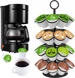 Coffee Pod Holder, Coffee Pod Storage Compatible with K-Cups(36 Pods), Kitchen Detachable Coffee Pod Organizer for Countertop,