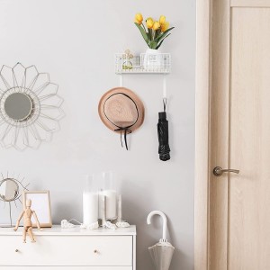roning Board Hanger Wall Mount Iron Holder with Storage Shelf Laundry Room Iron and Ironing Board Organizer