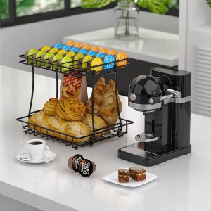 Coffee Pod Holder for Nespresso Vertuo, Coffee Pod Storage Organizer Compact Under Coffee Pot Storage on Office or Home Kitchen