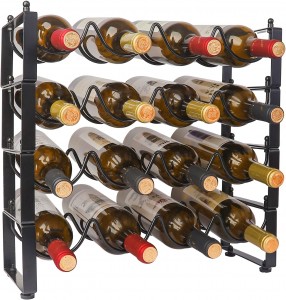 Good quality displayed Wine Rack for Bottle  storage with Multilayer use