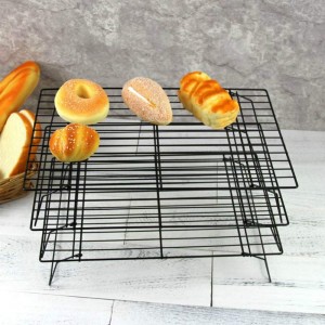 Cooling Racks, Stainless Steel Non-Stick Baking Racks And Oven Safe Wire Cool Racks for Cookies, Cakes and Baking,3-Tier,Foldable