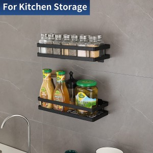 2 Pack Hanging Corner Spice bottle Shelf Holder Storage Rack for Kitchen or Bathroom Shower Caddy