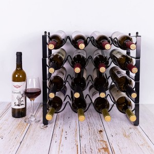 Good quality displayed Wine Rack for Bottle  storage with Multilayer use