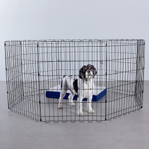 Foldable Metal Exercise Pet Play Pen for Dogs, ...