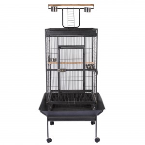 Top Play Stand large Metal Parrot Cage for breeding bird with 4 wheels