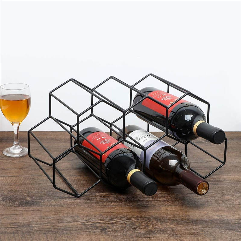 Modern Countertop 7 Bottles Wine Display Stand Rack Featured Image