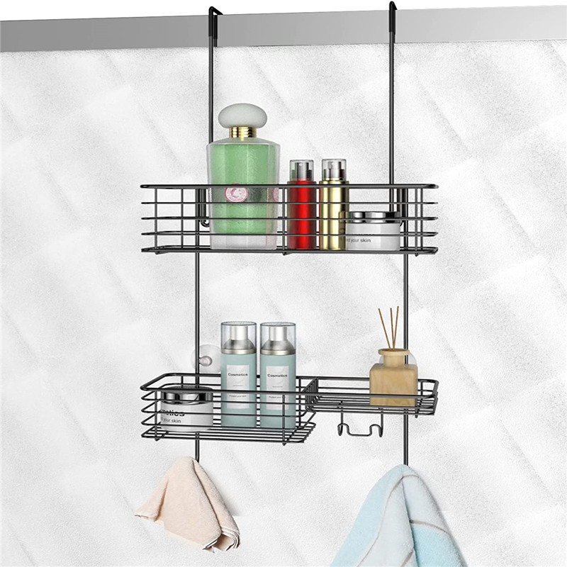 Shower Caddy Hanging Over Door Bathroom Storage Rack Featured Image