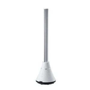 NBF-2103 Fashion Light Bulb/Gyro/Town Type Bladeless Fan New Low Noise 8 Speeds Touch Remote Control 3D Air Cooling Heating 2 In 1 Bladeless Tower Fan