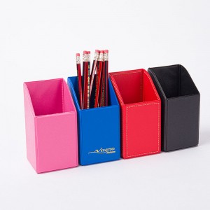 Camei collapsible PVC pencil holder pen cup pot containers makeup desk organizer 4 colors available large storage for office school home supplies