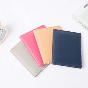 Portable mini PVC&leather photo card album for Fujifilm Instax instant camera photos name cards folding organizer transparent card slot compartments for business office for men women for business office school daily use