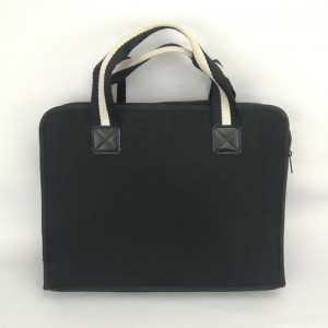 Klassieke laptop polybag kantoor zakenreisaktentas handbagage met bestandsmap