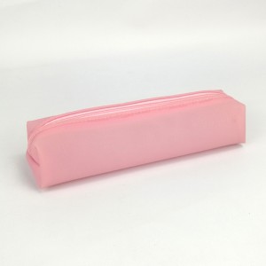 2 warna pensil kasus kantong kosmetik makeup pouch kalam gudang kotak sakola seleting dompet Cina pabrik OEM
