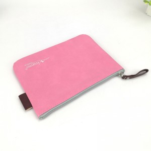 A6 zipper bag polyester organizer pencil pouch for coins cash gel pen erasers business office school suplies