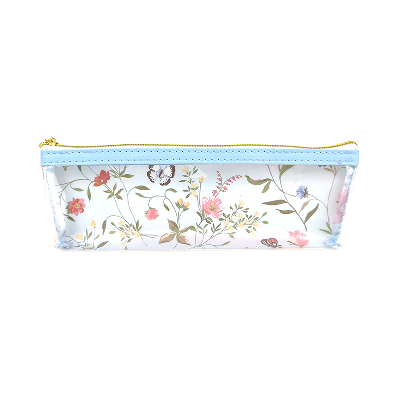 High definition Cosmetic Bag/Cosmetic Case - Vintage little flowers pattern leather PVC cosmetic bag makeup bag pencil pouch organizer 3 colors available large capacity for girls teens women ladie...