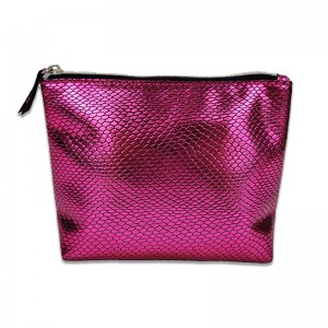 Navedena cena za holografsko torbico za ličenje s prilagojenim logotipom na Kitajskem, prelivajoča se ženska modna kozmetična torbica kvadratne oblike TPU po meri