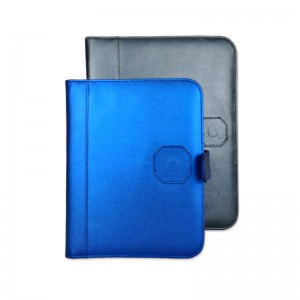 A5 premium business portfolio with zipper padfolio superior business impressions begin with PU Leather smart storage writing pad China OEM factory