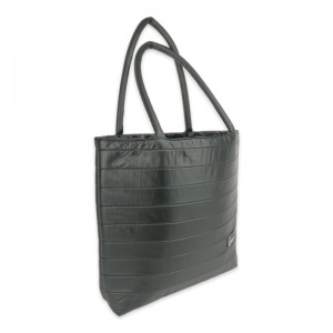 Selten vintage EUC Tote Bag Shopping Bag gesteppt grouss Späicher Handtasche