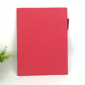 2 pocket file folders leather textured A4 paper assorted colors card slots for business office school for men women