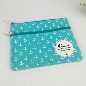 Zipper bag polyester organizer file ducument pouch alang sa notebook tablet business suplies