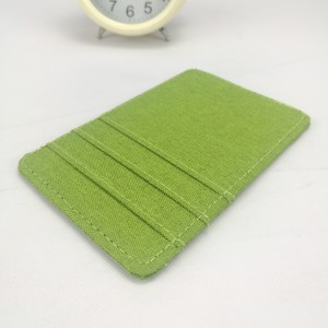 Тънка минималистична предна чанта за карти RFID блокиращ полиестер 3 цвята за мъже жени за ежедневна употреба в бизнес офис училище