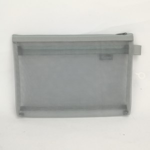 A5 läbipaistev hall tõmblukuga kott läbipaistvad failikorraldajad 2 lukuga taskuga kosmeetikakott dokumendikott igas vanuses kontoritarvete jaoks.