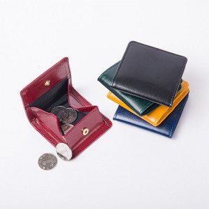 Aranyos, összenyomható, összecsukható bőr érme táska pénztárca tasaktartó pénztárca rendszerező 5 színben kapható gombos zárással napi utazási használatra férfiaknak nőknek