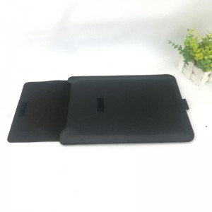 Klassikaline must PU-nahast/PP sülearvuti varrukakott mugav kolmeosaline aluskott, mis ühildub Ipad A4 sülearvutiga, vetthülgav vertikaalne kaitseümbris võluteibiga suletava taskuga koolibüroo kontorisse meestele naistele