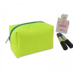 Bright color portable PU leather cosmetic bag makeup bag with zipper closure 4 colors available organizer toiletry bag large capacity great gift for girls teens ladies women