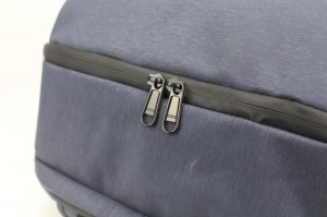 Водонепроницаемый тонкий рюкзак для ноутбука из темно-синего полиэстера, книжная сумка, компьютерная сумка с отделениями и двойной двусторонней застежкой-молнией для деловой работы, пригородного колледжа, школы для мужчин, женщин
