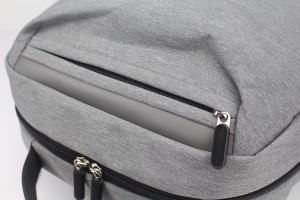 Fonksiyonel taşınabilir açık mavi polyester sırt çantası gizli sakli konusmalar bilgisayar çantası taşıma kolu yan fermuarlı cep iş için çift yönlü fermuar kapatmalı bölmeli iş banliyö kolej Erkekler kadınlar için okul