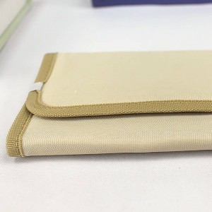 Πτυσσόμενη θήκη μολυβιού από πολυεστέρα, τσάντα χειρός πολλαπλών θέσεων με φερμουάρ, θηλιές για αποθήκευση τσέπης καλλυντικών