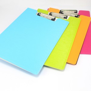 Multi colors customized DIY lightweight portable clip board PP foam with clip mechanism safe smooth edge low profile design for all ages
