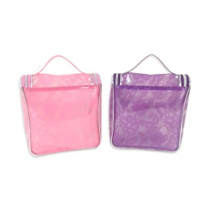 સાફ મેકઅપ બેગ મુસાફરી કોસ્મેટિક પારદર્શક પીવીસી ટોયલેટરી બેગ પાઉચ