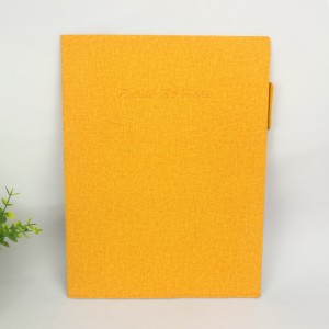 2 pocket file folders ຫນັງ textured ເຈ້ຍ A4 ຫຼາກຫຼາຍສີ ຊ່ອງໃສ່ບັດສໍາລັບຫ້ອງການທຸລະກິດໂຮງຮຽນສໍາລັບຜູ້ຊາຍແມ່ຍິງ