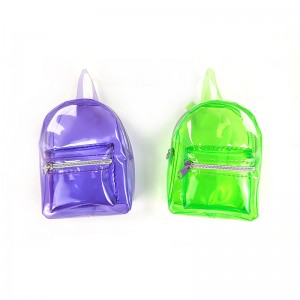Multicolors Transluzent PVC Mini Rucksak Form kosmetesch Sak Make-up Sak 5 Faarwen verfügbar fantastesch Kaddo fir Meedercher Teenager Fraen Dammen