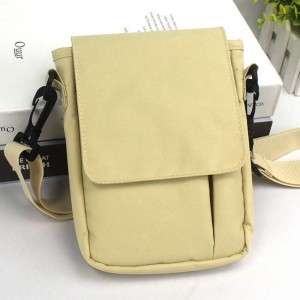 Portable casual polyester functional compartments pocket pouch organizer cross body bag waist bag