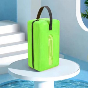 Swimming storage bag Dry wet separation Nylon handheld PVC mesh fabric Portable portable waterproof bag