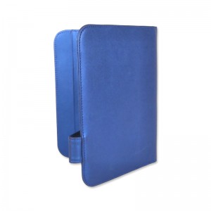 A5 Padfolio/Portfolio mini ຫນັງ zippered Writing Pad ມືອາຊີບຜູ້ຖືນາມບັດ notepad ອຸປະກອນໂຮງງານຈີນ