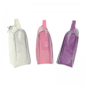 Tin-aw nga makeup bag travel cosmetic transparent PVC Toiletry bags pouch