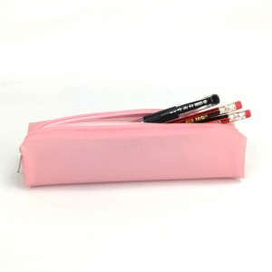 2 colors pencil case bag cosmetic makeup pouch pen storage school box zipper purse China OEM factory