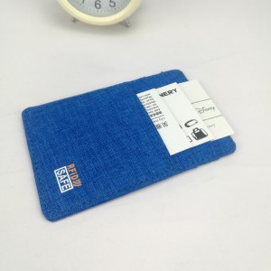 Λεπτή μινιμαλιστική μπροστινή τσάντα καρτών RFID blocking polyester 3 χρωμάτων για άνδρες γυναίκες για καθημερινή χρήση σε επαγγελματικό γραφείο