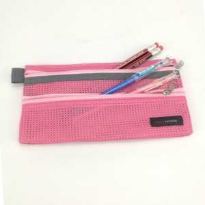 Рожева сітчаста сумка на блискавці Напівпрозорі органайзери для файлів із 2 кишенями на блискавці косметичка різних кольорів сумка для документів для офісу бізнес-шкільне приладдя для будь-якого віку
