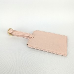 PU læder bagagemærke med flap ID identifikator etiket sæt med justerbar mærkesnor til taske kuffert sort pink farve tilgængelig for flyselskab rejser krydstogtskib rejser for mand kvinder