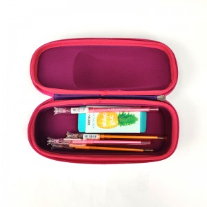 Estuche para lápices con estampado holográfico completo de EVA, colorido, expandible, con cierre de cremallera, 2 colores para útiles escolares en el hogar para todas las edades, suministro de fábrica OEM de China