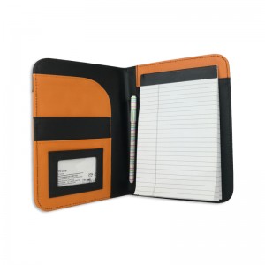 ໂຮງງານຜະລິດຂອງປະເທດຈີນສະຫນອງຫຼັກຊັບທຸລະກິດຊັ້ນນໍາ padfolio ຫຼາຍສີທີ່ມີ PU Leather smart storage pad