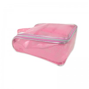 Clear makeup bag travel cosmetic transparent PVC Toiletry bags pouch