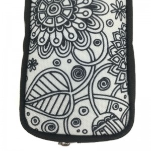 Stylish pencil bag cosmetic bag storage pouch flower pattern waterproof ຈີນໂຮງງານຜະລິດ OEM