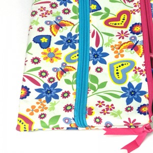 A4 A5 holographic printing zipper bag 3 zipper pockets assorted colors organizer case handbag handbag cosmetic bag for all ages for women travel